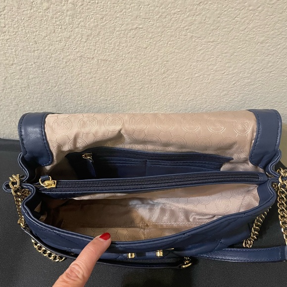Navy Blue Michael Kors Shoulder Bag - Picture 6 of 9